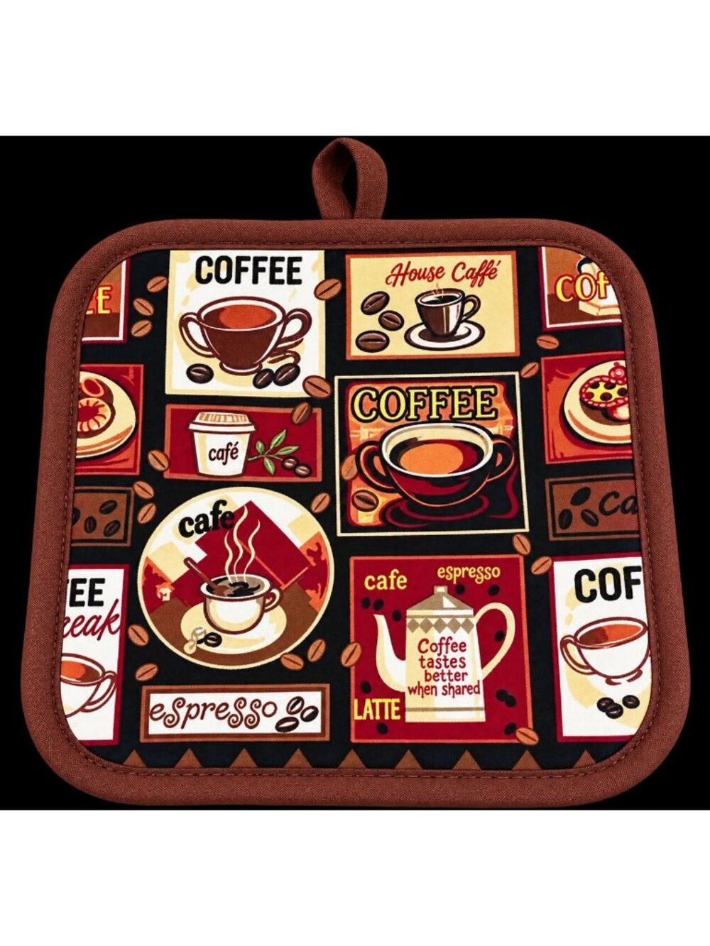 Coffee Café Pot Holder Set